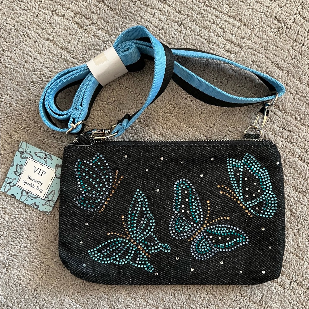 Brighton Butterfly Sparkle Denim Bag